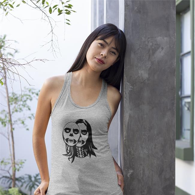 Skull Face Tee Shirt Lizzymcalpine