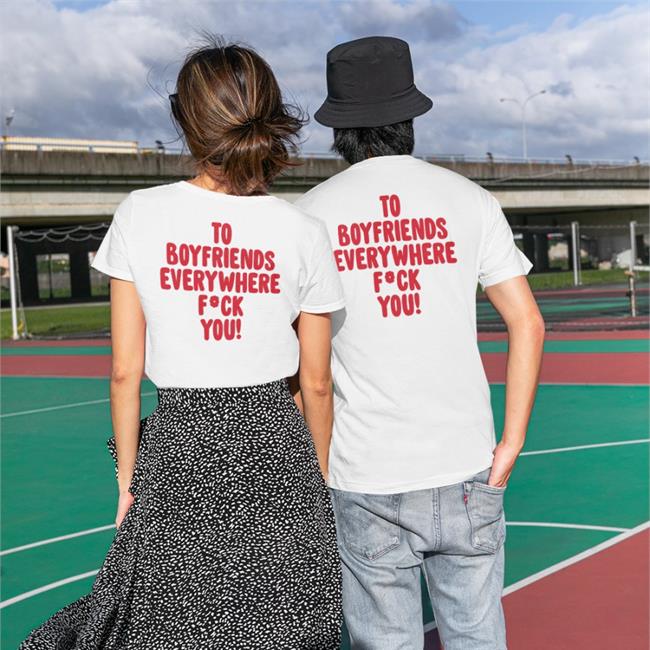 Shirts That Go Hard To Boyfriends Everywhere Fuck You Black Hoodie