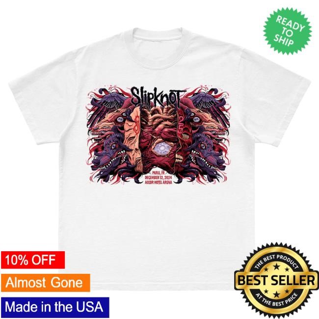 Official Slipknot Merch Store Shop Slipknot 2024 Tour Paris New Shirt Slipknotmerch