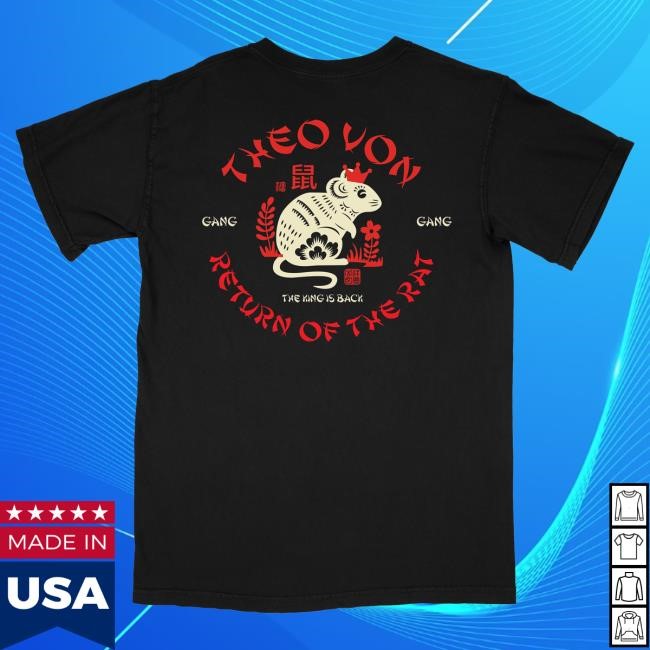 Official Theo Von Shop Chinese Rat Black Shirt TheoVon