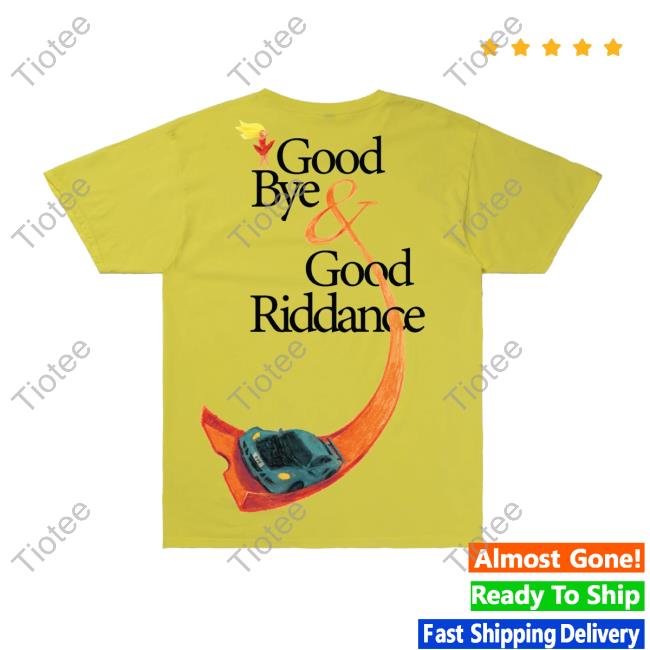 Official Juice Wrld 999Club Clothing Merch Store Shop Rear View Mirror Good Bye & Good Riddance New Shirt Yellow