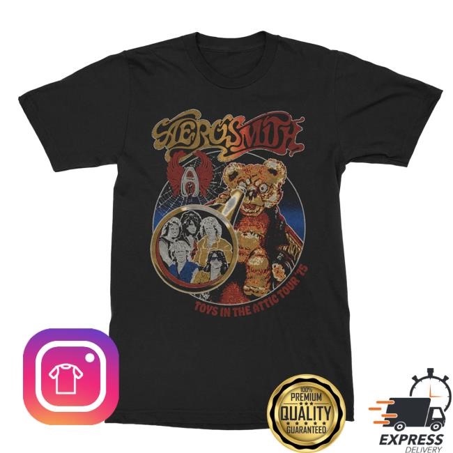 Official Aerosmith Shop Toys In The Attic Tour 75' Shirt