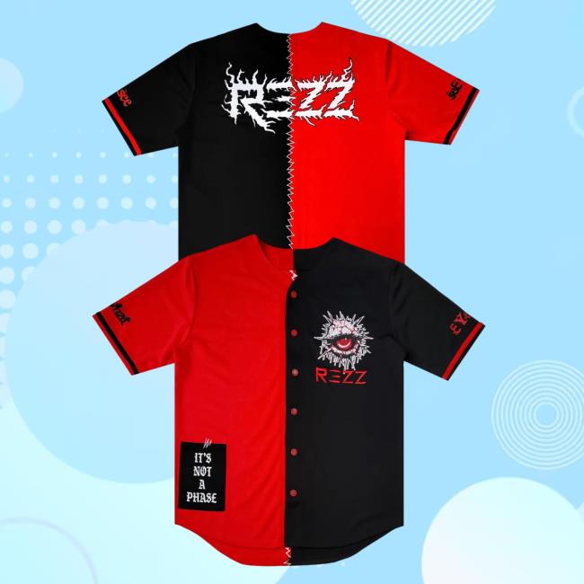 Official Rezz Merch Store Shop Rezz - See What Eye See - Two Tone Baseball Jersey Shirt New