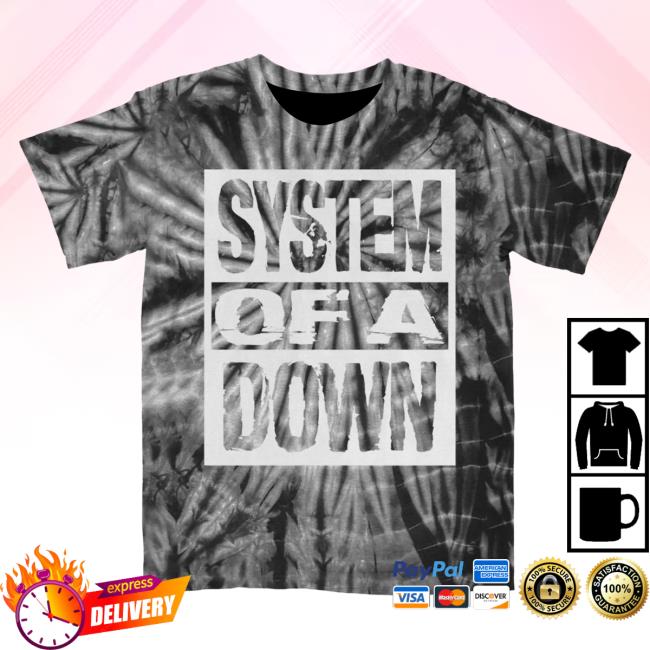 Official System Of A Down Merch Store Shop Merch System Of A Down Block Logo Tie Dye Attractive Shirt