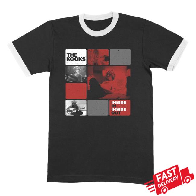 Official The Kooks Apparel Store The Kooks Inside In Boxes Black Ringer Shirt The Kooks Clothing Shop TheKooks