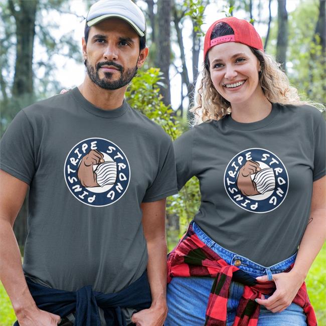 Pinstripe Strong T Shirt Joezmcfly