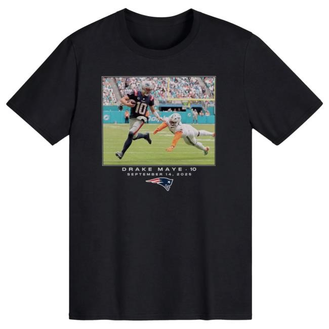 New England Patriots Big Tall NFL Football NFL Drake Maye Tee