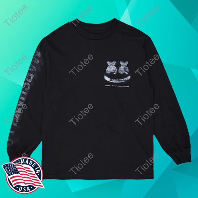 Official Marshmello Music Clothing Store Shop Out Of Focus L/S Pullover Hoodie Black Marshmellomusic Merch