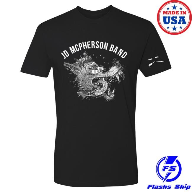 Official JD McPherson Undivided Heart & Soul Black Tshirt