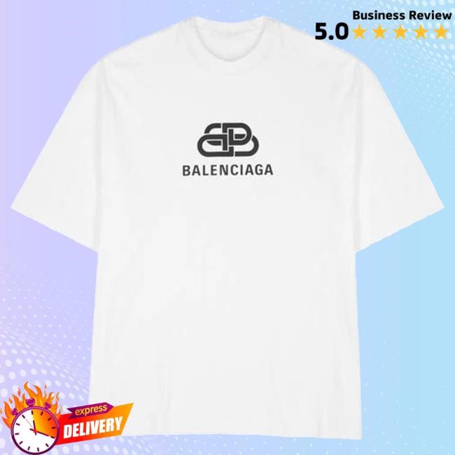 Official Clairo Merch Store Shop Balenciaga Bb Logo T-Shirt White