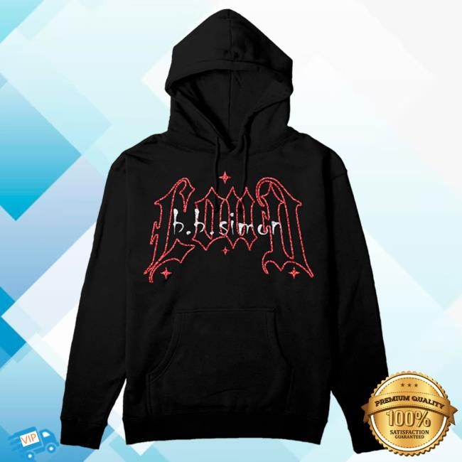 RL x BB Simon Swarovski Crystal Wings Black Sweatshirt Hoodie Rolling Loud Shop