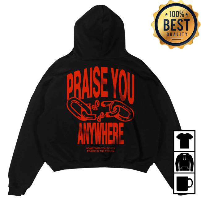 Official Brandon Lake Merch Store Praise You Anywhere - Chain Sweatshirt Brandon Lake Apparel Clothing Shop Brandonlake