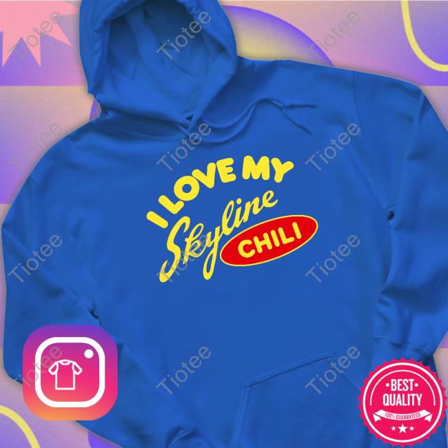 Jon Scott Wearing I Love My Skyline Chili T Shirts