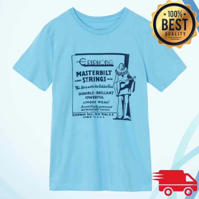 Epiphone Masterbilt Strings Tee (Sky Blue)​ Shirt
