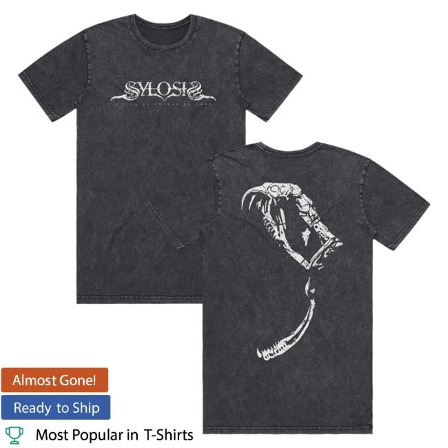 Official Sylosis ASOTTC Skull Tshirt – Acid Wash Black