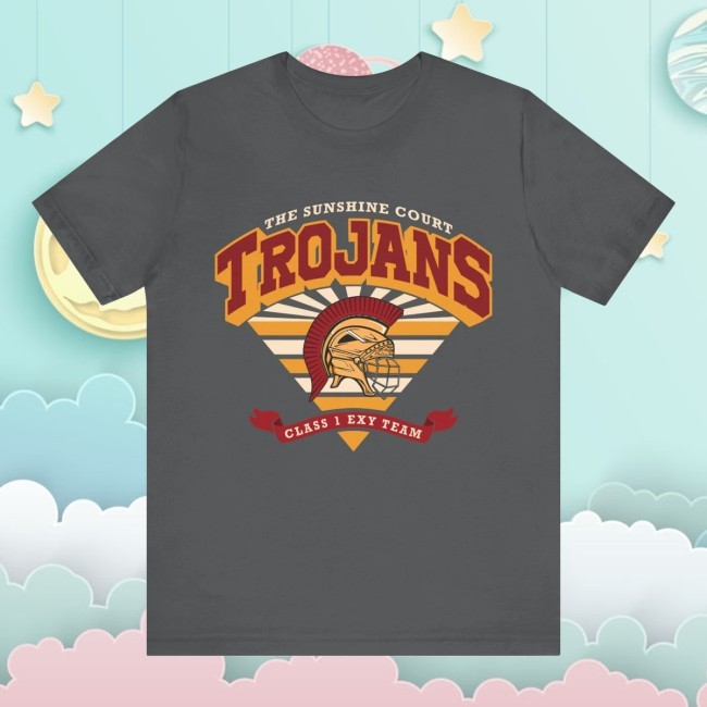 Official Trojans Sunshine Court Tee Shirt - Printify