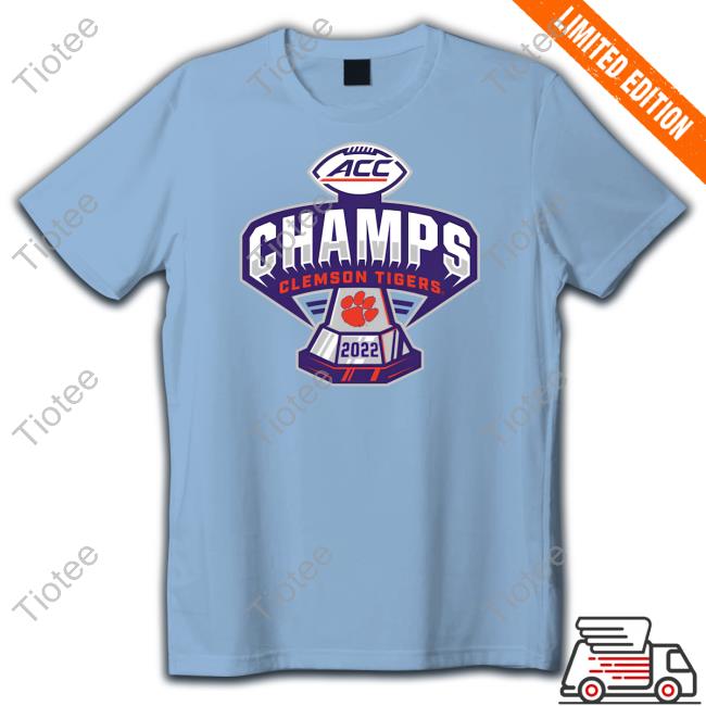 Clemson Tigers Blue 84 2022 Acc Football Conference Champions T-Shirt