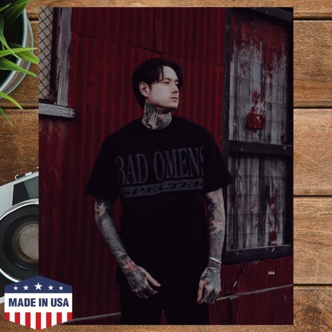 Official Bad Omens Shop Ghost Hot Shirt - BLK BadOmens