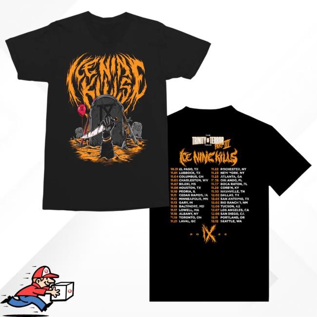 Official Ice Nine Kills Merch Store TOT3 Tour Popover Shirt Ink Merch IceNineKills