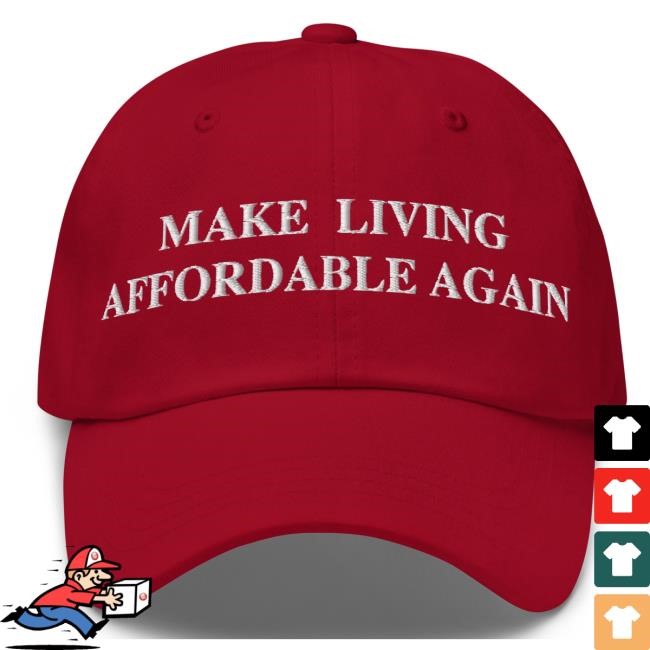 Litquidity Make Living Affordable Again Dad Hat - Red | Navy Litquidity Official Merch Store