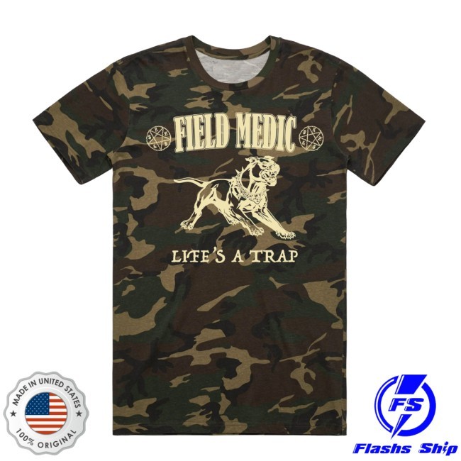 Scary Dog Camo Tee Shirt - Field Medic