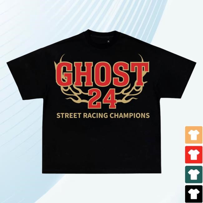Official Ghost Racing Ghost Street Champions New Shirt - Black
