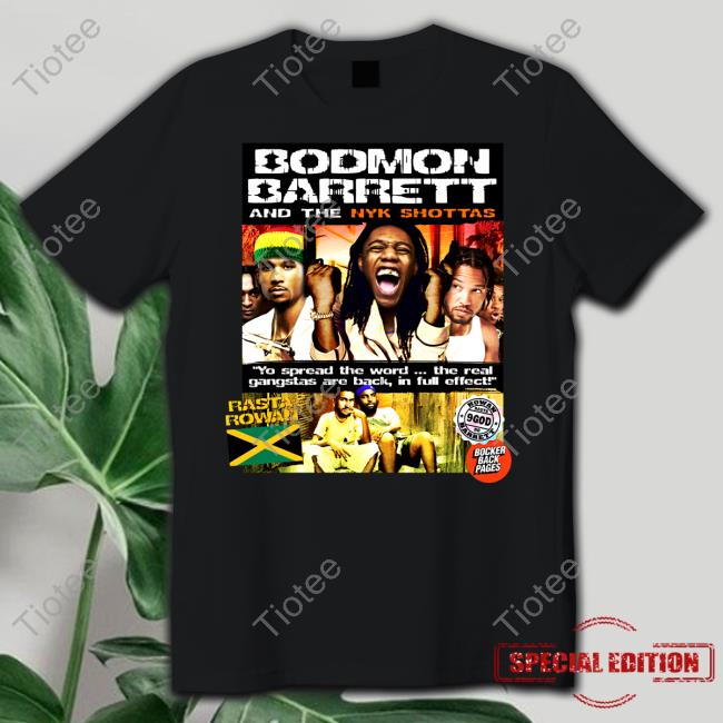 Official Bodmon Barrett T-Shirt Bocker Backpages Merch