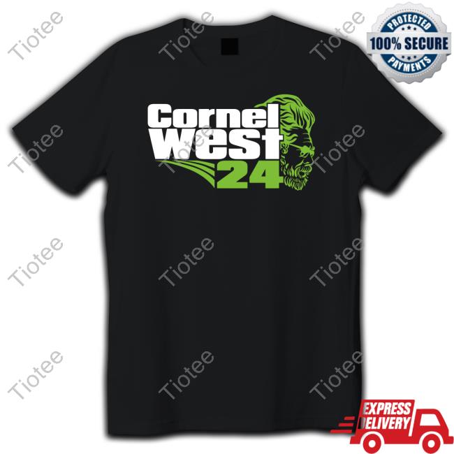Official Cornelwest2024 Merch Cornel West 2024 Logo Black Tee Peter Daou