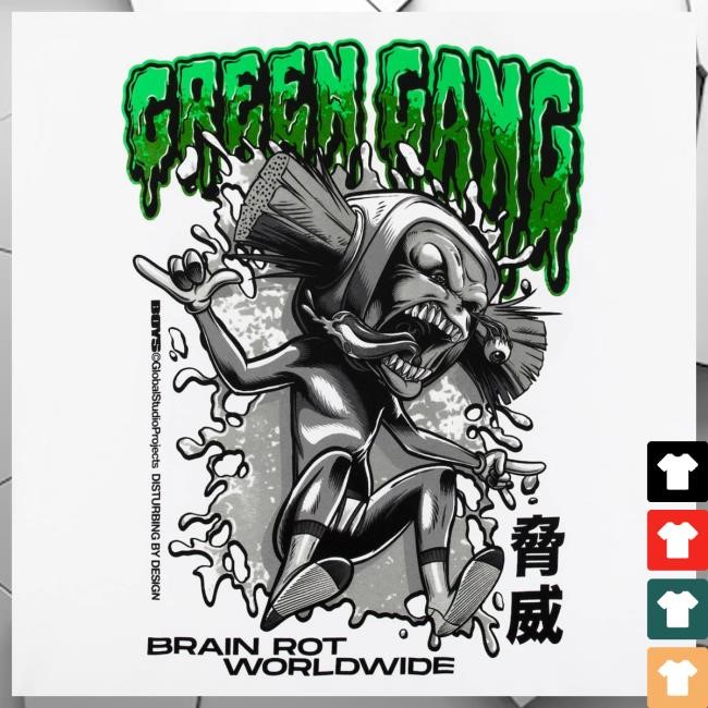 The Boys Store Monster Green Gang Brush Head T Shirt