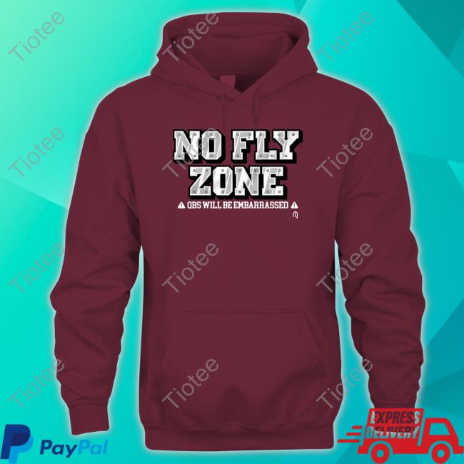 Official Athlete Logos No Fly Zone Qbs Will Be Embarrassed Tee