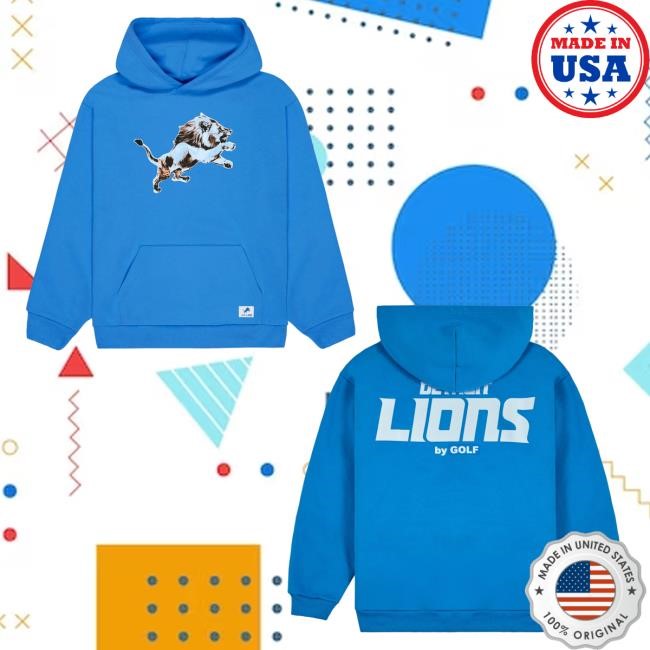 Official Golf Wang Merch Lions Cutout Shirts Black by Golf Wang x NFL
