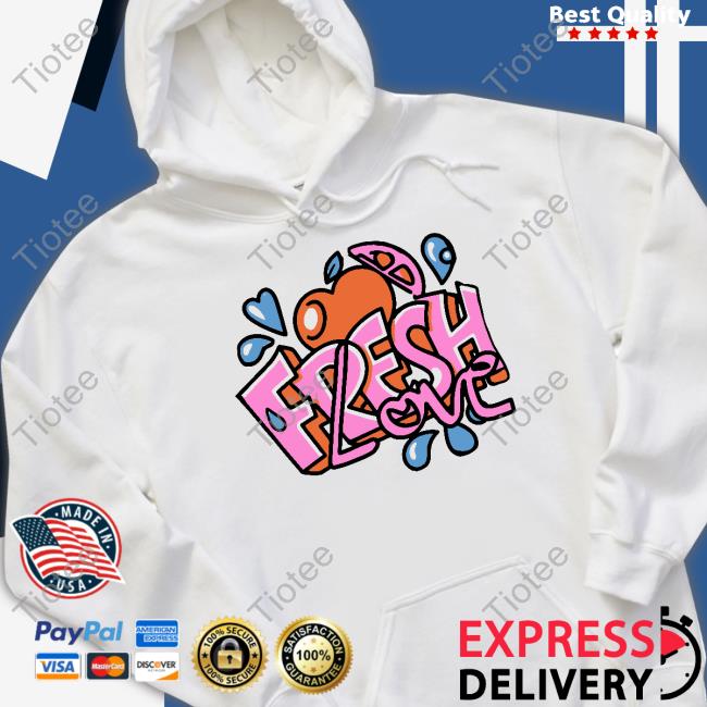 Nicolas Sturniolo Wearing Fresh Love Valentine Hoodied Sweatshirt