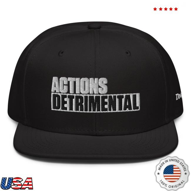 Dirty Media Actions Detrimental Flat-Bill Snapback Cap Dirty Media Shop Store Merch Official