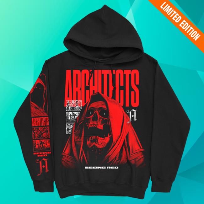 Official Kings Road Merch Store Architects Merch Store Shop Architects Seeing Red Reaper T-Shirts (Black) KingsRoadMerch