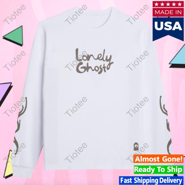 Official Lonely Ghost Clothing Store Peace Lonely Ghost Thermal Crew neck Sweatshirt WhiteLonelyghost Merch