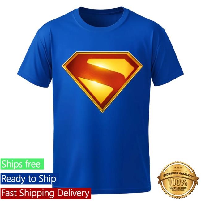 DC Official Merch Store Superman (2025 Movie) Theatrical Logo New Shirt DC Shop Clothing
