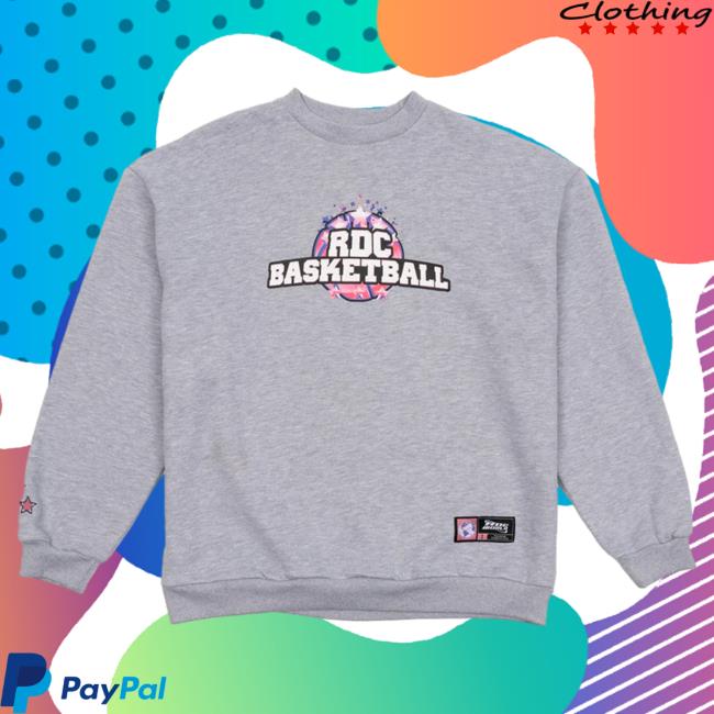 Official Rdc World Merch Rdcworld RDC Basketball Crewneck Grey