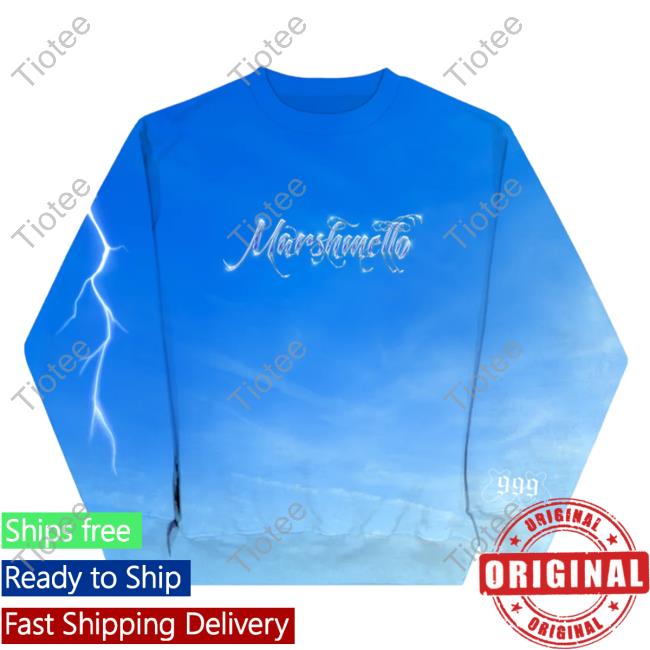 Official Marshmello Music Clothing Store Shop Clouds Bye Bye Crewneck Sweatshirt Marshmellomusic Merch