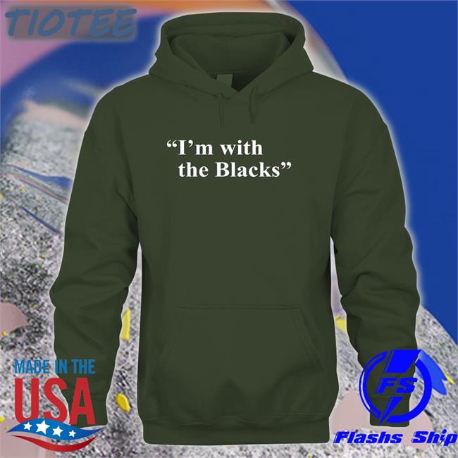 Steve Saldivar I'm With The Blacks Offical Black Tee Shirt