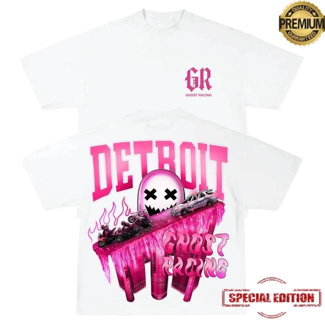 Official Ghost Racing Apparel Ghost Racing Pink Og Detroit Hot Shirt - Black