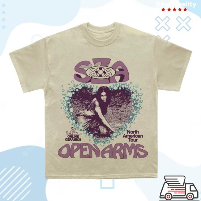 Sza Merchandise - Sand Sos Openarms North America Tour T-Shirt