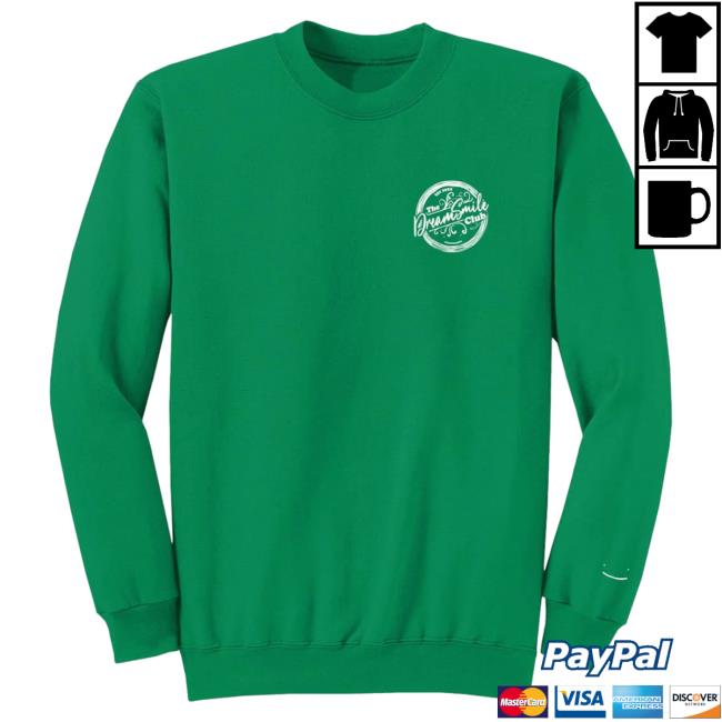 Official Dream Smile Merch Store Dream Smile Members Only Smile Club Hoody Kelly Green Dream Updates DreamSmile