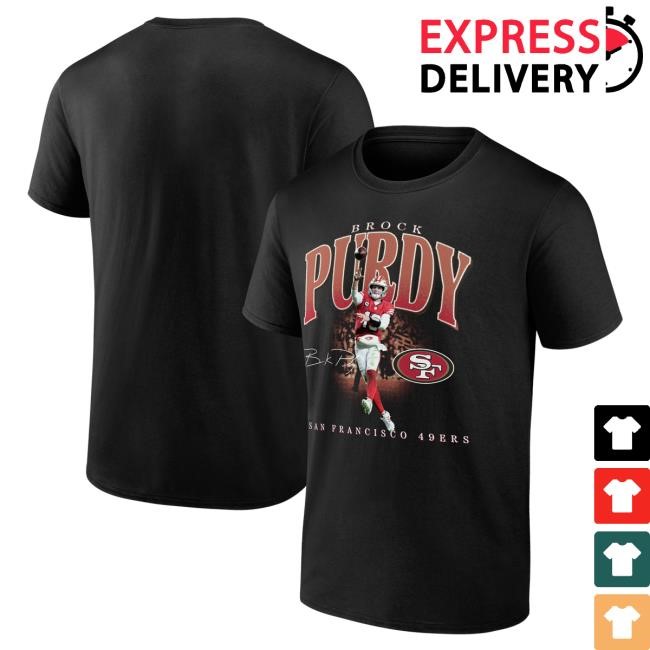 San Francisco 49ers Brock Purdy NFL Football Graphic Fan Tee