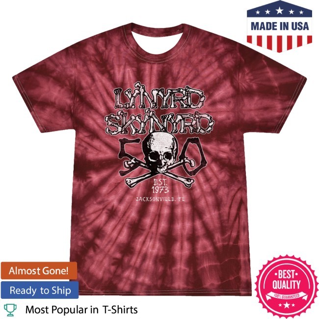 Skull and Crossbones Tie Dye New Shirt Lynyrd Skynyrd Store Apparel Skull and Crossbones Tie Dye New T-Shirt Lynyrd Skynyrd Store Apparel