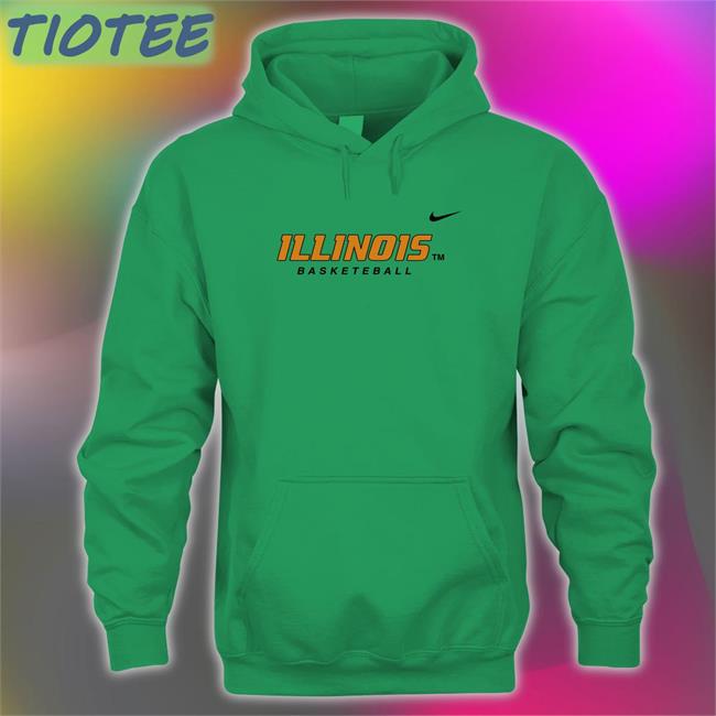 Illinois Basketeball White Long Sleeve Tee Coleman Hawkins