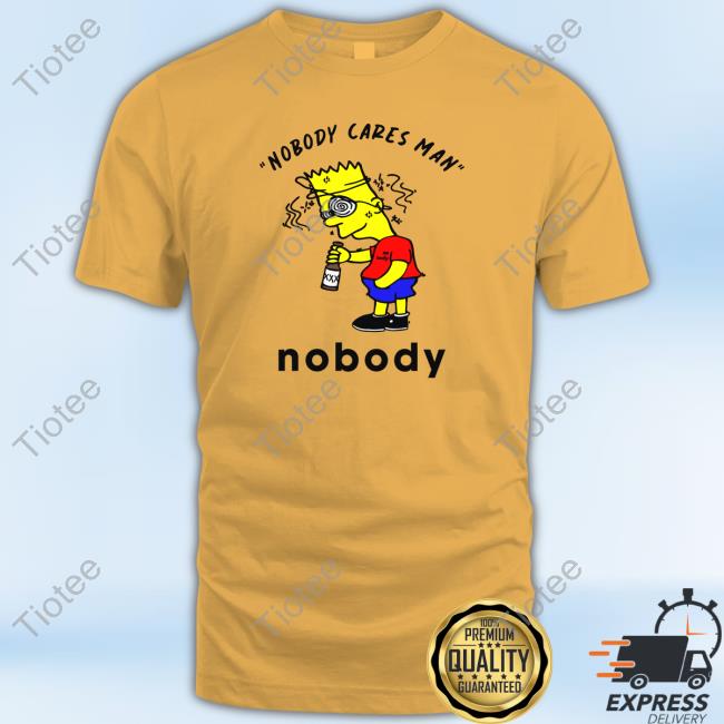 Official Nobody_Clothing Nobody Cares Man Nobody Hooded Sweatshirt