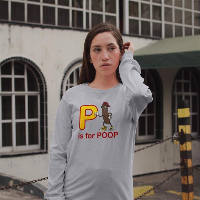 Shirts With Threatening Auras P Is For Poop Hooded Sweatshirt