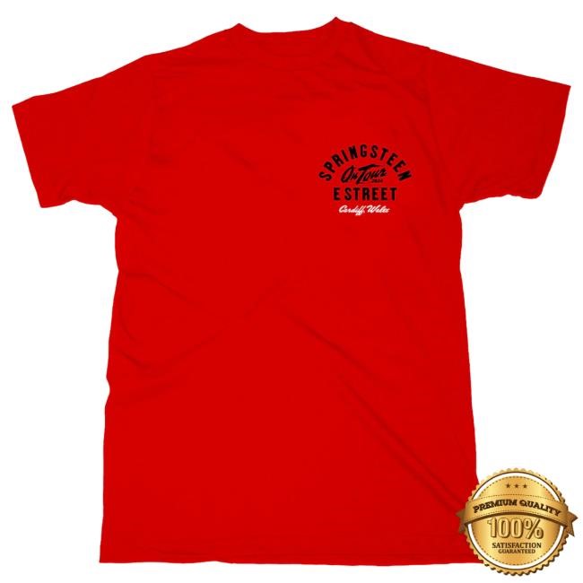 Officia Bruce Springsteen Merch Store Springsteen & The E-Street Band Cardiff 2024 Limited Edition Tour Shirts