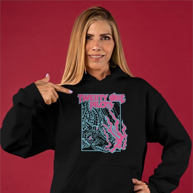 Twenty One Pilots Merch Trash Flames Band Long Sleeve Shirt