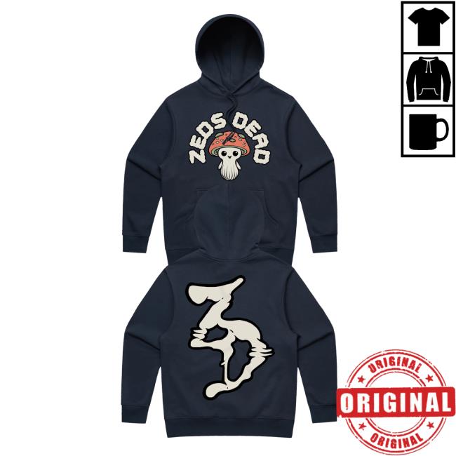 Official Zeds Dead Merch Zeds Dead - I'm Cute - Heavyweight Unisex Crew - Navy Blue